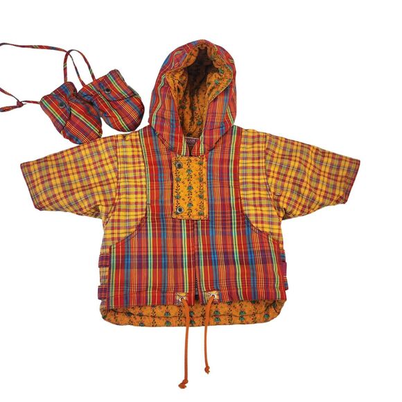 Pampolina Baby Girl Kids‎ Multi Print Hooded Jacket With Mittens, EU Size 62 - Picture 1 of 14